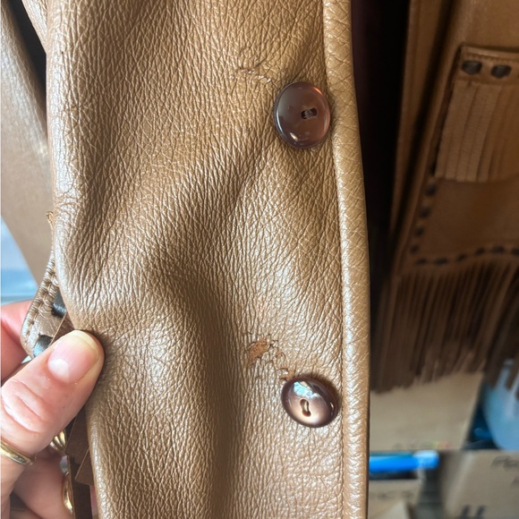 Lacrosse Leather Vintage Buckskin Fringe Jacket - Picture 3 of 13
